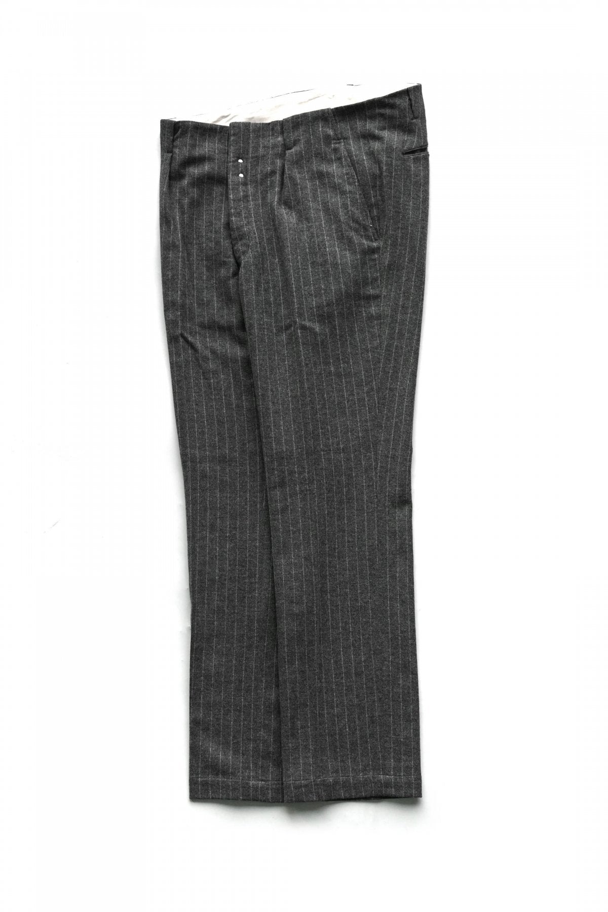 OLD JOE - HIDDEN BELT LOOP TROUSER - PEWTER STRIPE