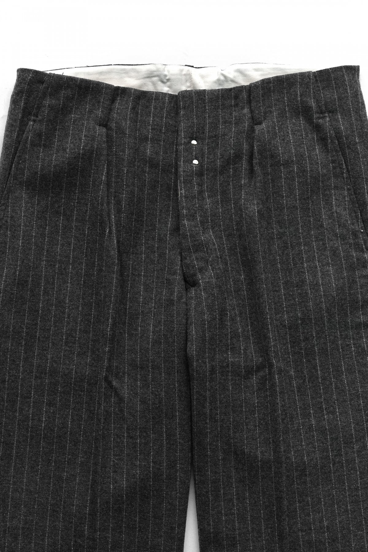 OLD JOE - HIDDEN BELT LOOP TROUSER - PEWTER STRIPE