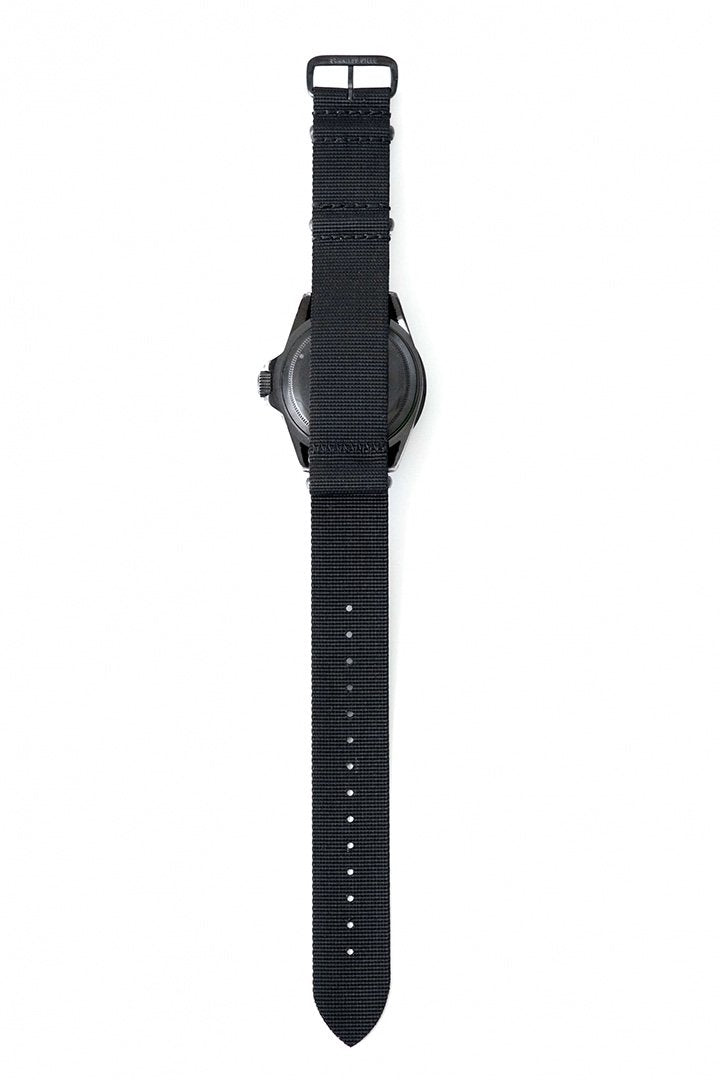 DEEP POCKET / DIVER'S WATCH ( Black Paint ) NYLON BELT