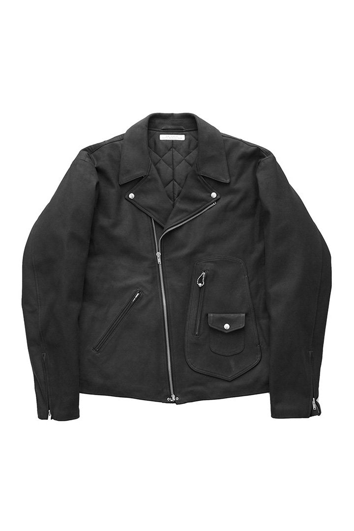 OLD JOE ★★★ - EXCLUSIVE W-STYLE LEATHER CYCLE JACKET - BLACK