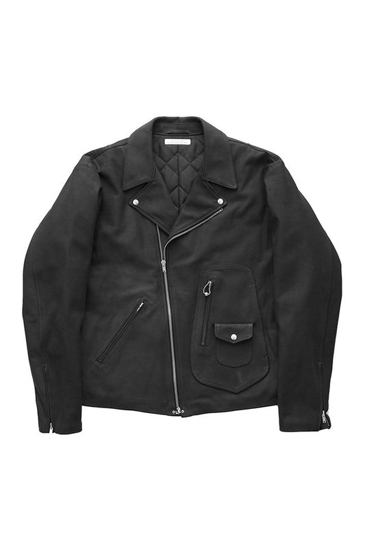 OLD JOE ★★★ - EXCLUSIVE W-STYLE LEATHER CYCLE JACKET - BLACK