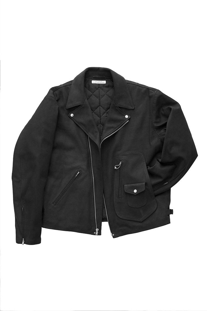 OLD JOE ★★★ - EXCLUSIVE W-STYLE LEATHER CYCLE JACKET - BLACK