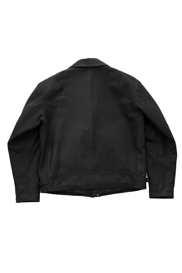 OLD JOE ★★★ - EXCLUSIVE W-STYLE LEATHER CYCLE JACKET - BLACK