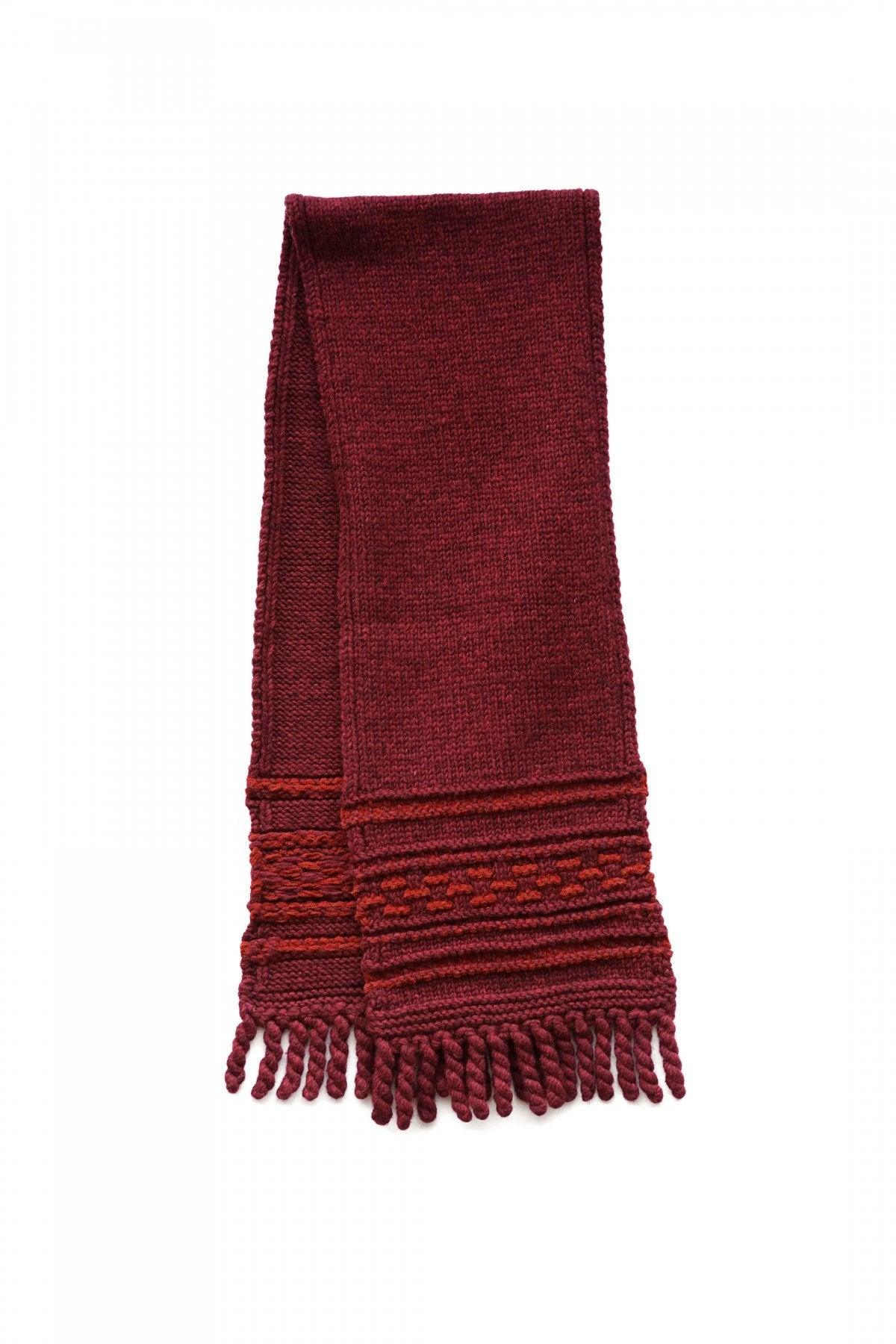 OLD JOE ★★★ - EXCLUSIVE HAND COWCHAIN MUFFLER - BURGUNDY