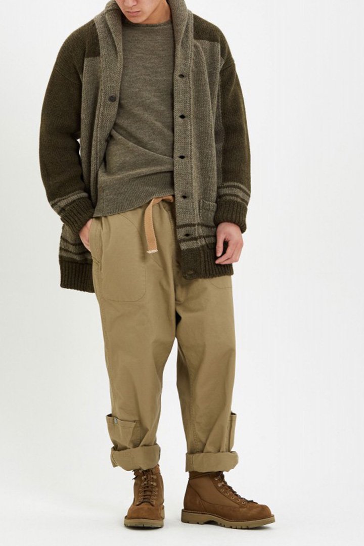 Nigel Cabourn - DROPZONE CARDIGAN - ARMY