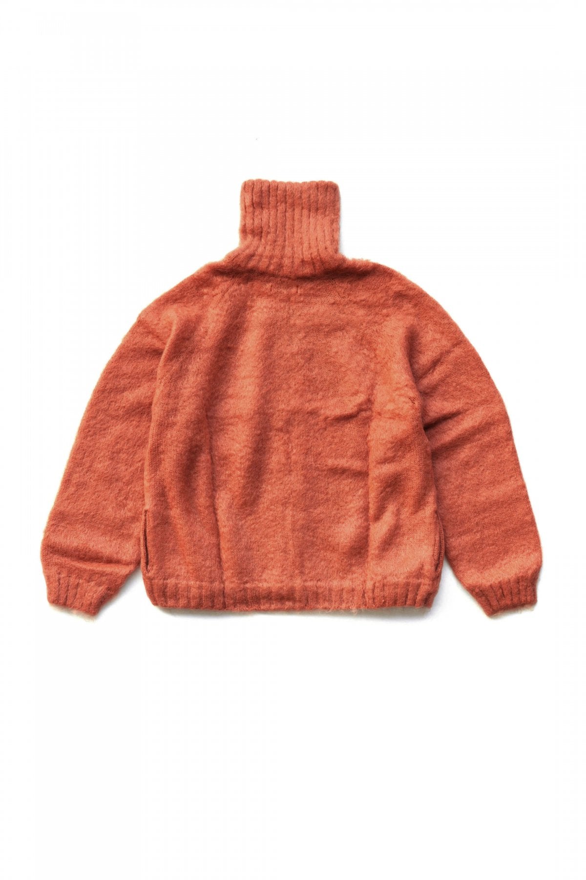 OLD JOE ★★★ - EXCLUSIVE MOHAIR ZIP TURTLE NECK SWEATER - TOMETO