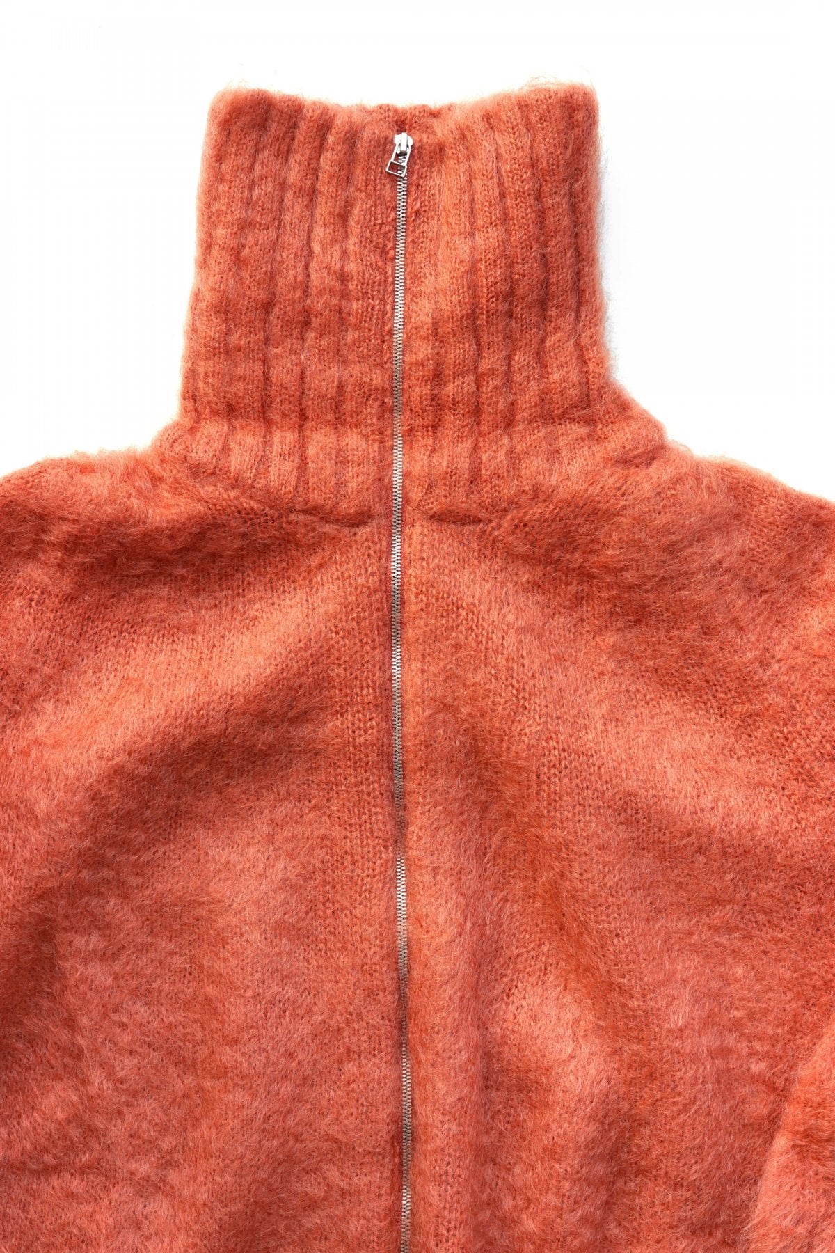 OLD JOE ★★★ - EXCLUSIVE MOHAIR ZIP TURTLE NECK SWEATER - TOMETO