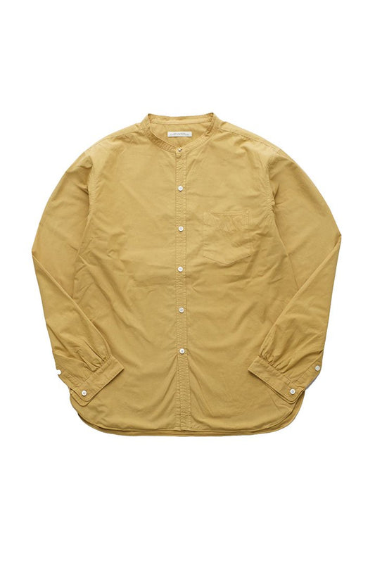 OLD JOE - STUD BUTTON BAND COLLAR SHIRTS - MANDARINE