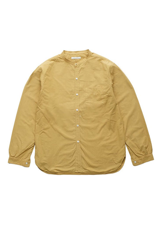 OLD JOE - STUD BUTTON BAND COLLAR SHIRTS - MANDARINE