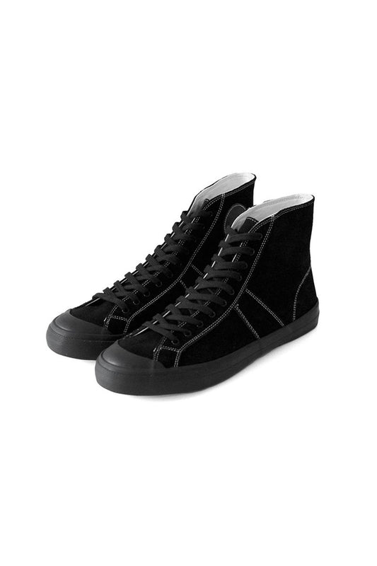 OLD JOE ★★★ - LEATHER 10 HOLE ATHLETIC SNEAKER - BLACK/BLACK