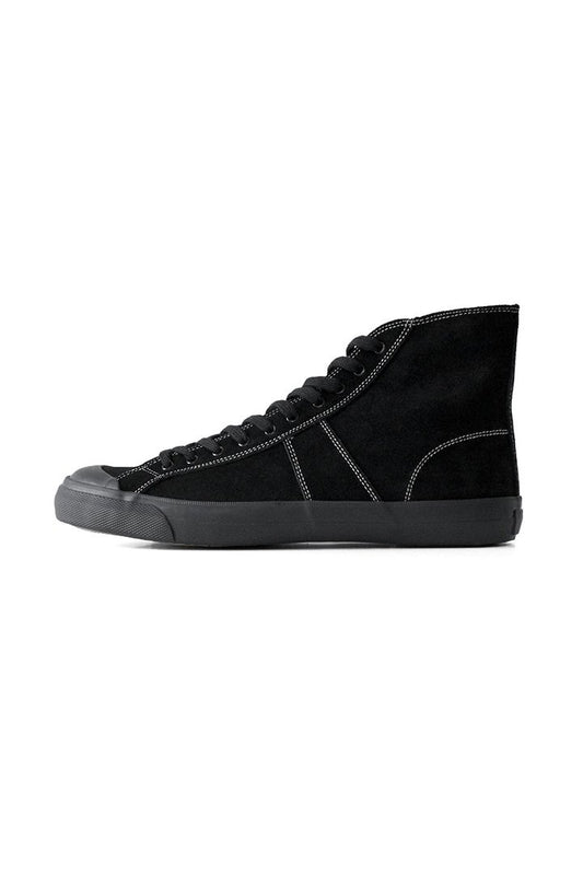 OLD JOE ★★★ - LEATHER 10 HOLE ATHLETIC SNEAKER - BLACK/BLACK