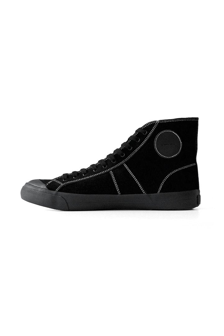 OLD JOE ★★★ - LEATHER 10 HOLE ATHLETIC SNEAKER - BLACK/BLACK