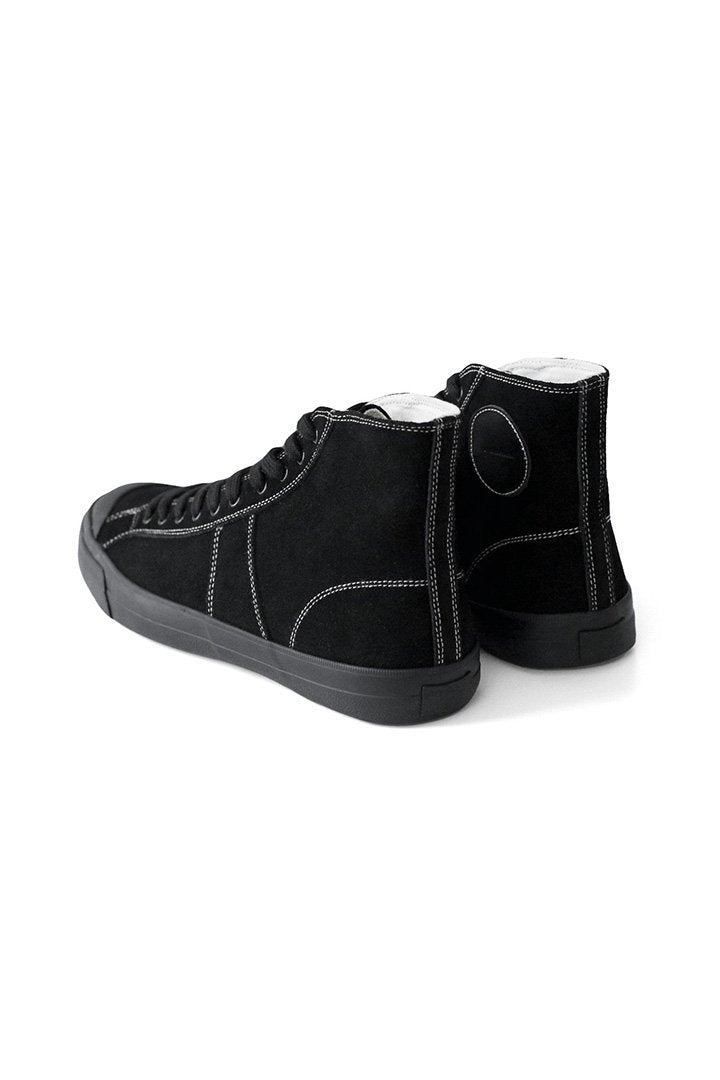 OLD JOE ★★★ - LEATHER 10 HOLE ATHLETIC SNEAKER - BLACK/BLACK