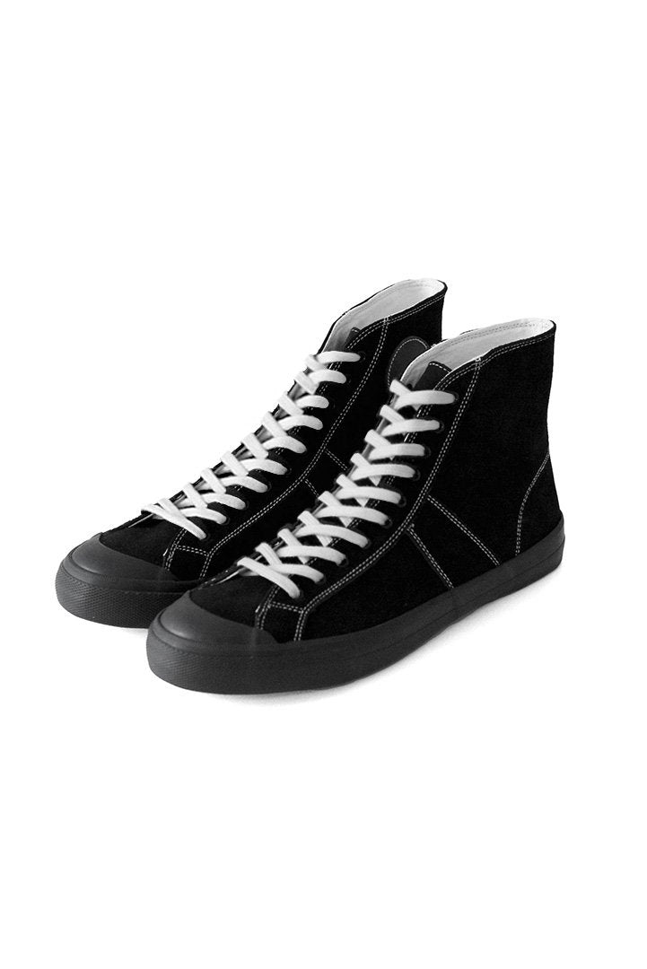 OLD JOE ★★★ - LEATHER 10 HOLE ATHLETIC SNEAKER - BLACK/BLACK