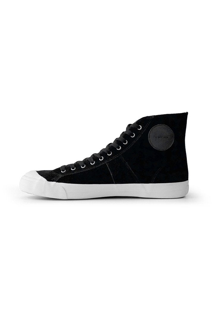 OLD JOE - LEATHER 10 HOLE ATHLETIC SNEAKER - BLACK