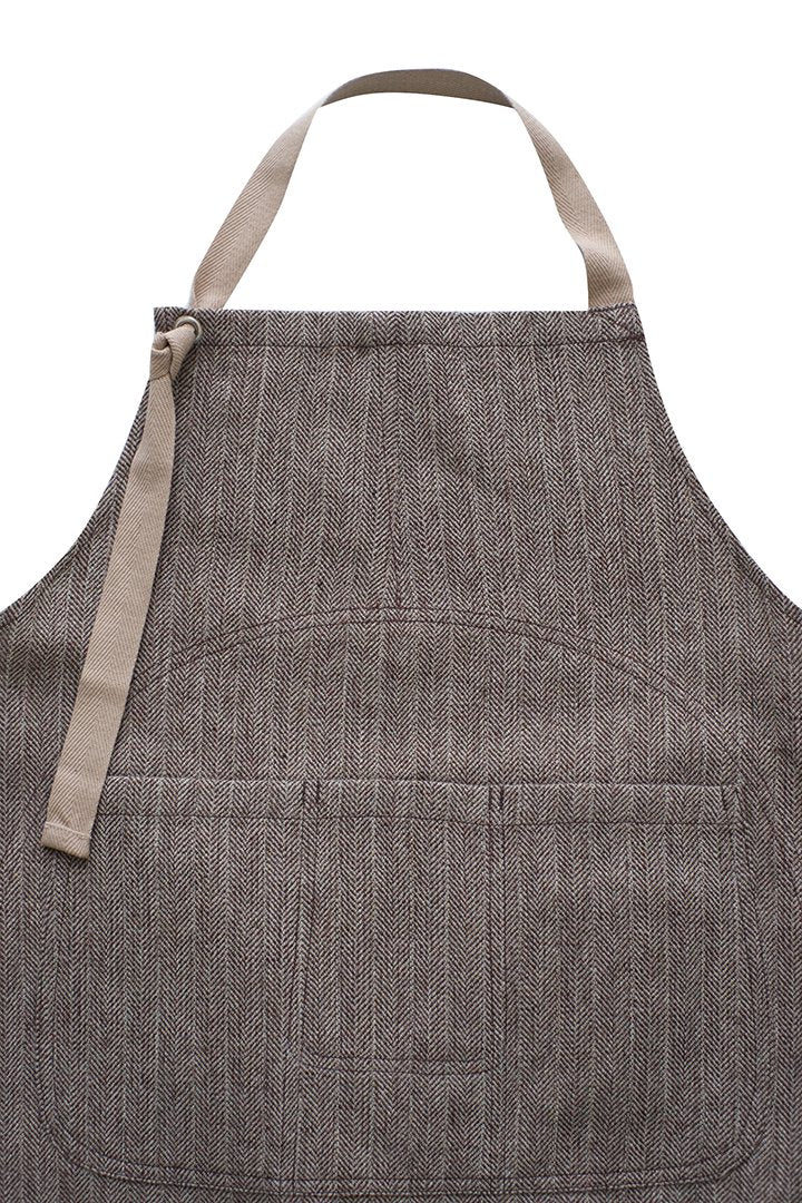 OLD JOE - HOME SEWING ATLIER APRON - HERRINGBONE