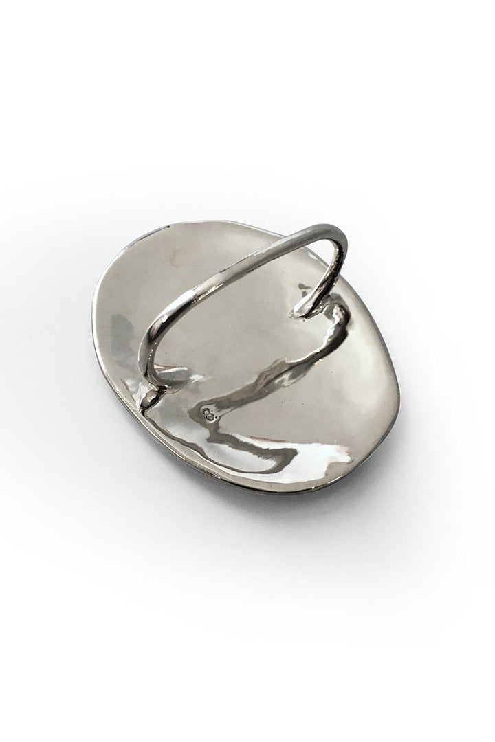 8UEDE - BLAD RING - SILVER