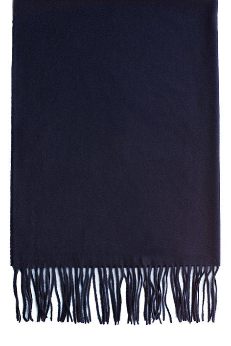 JOHNSTONS OF ELGIN - CASHMERE STOLE - DARK NAVY