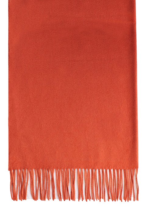 JOHNSTONS OF ELGIN - CASHMERE STOLE - TERRACOTTA