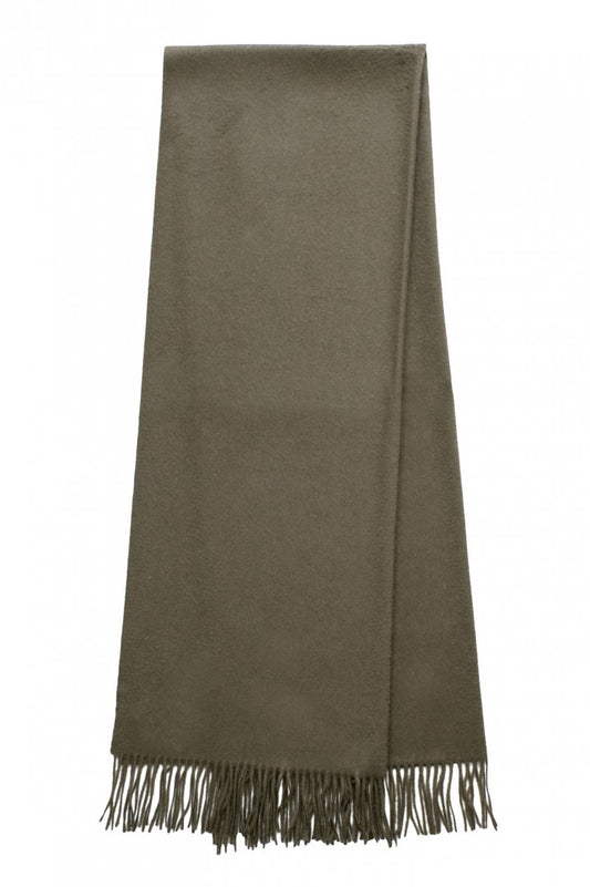 JOHNSTONS OF ELGIN - CASHMERE STOLE - DARK OLIVE