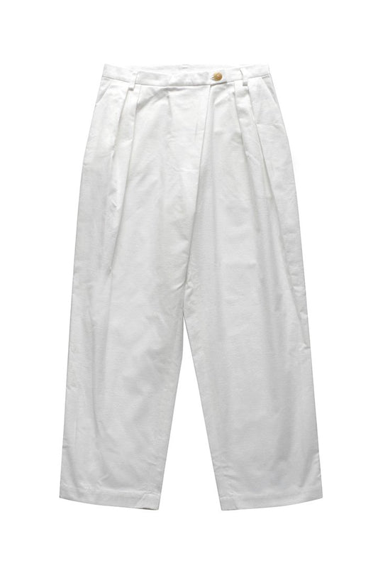 humoresque - TAPERED PANTS - WHITE