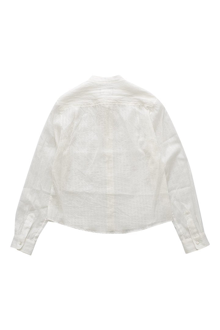 humoresque - STAND COLLAR BLOUSE - WHITE