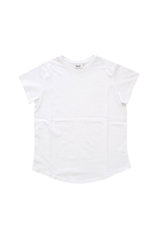 SLEEPY JONES WOMEN'S - PICKORD T-SHIRT - SOLID JERSEY WHITE