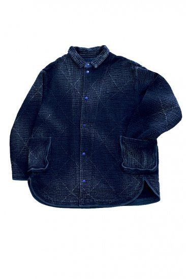 Porter Classic - SASHIKO SHIRT JACKET - BLUE