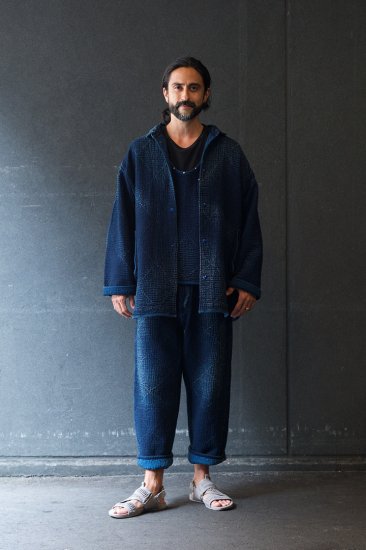 Porter Classic - SASHIKO SHIRT JACKET - BLUE