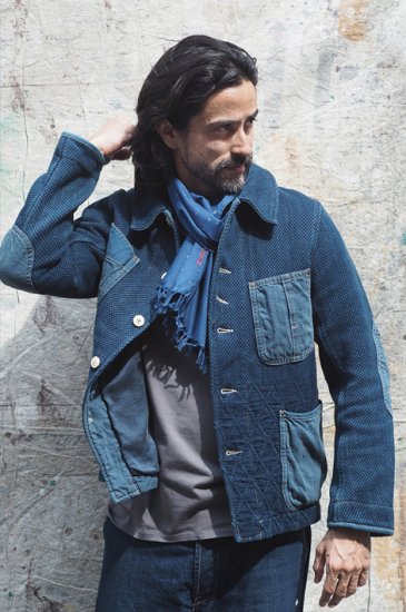 Porter Classic - KENDO FRENCH JACKET - INDIGO BLUE