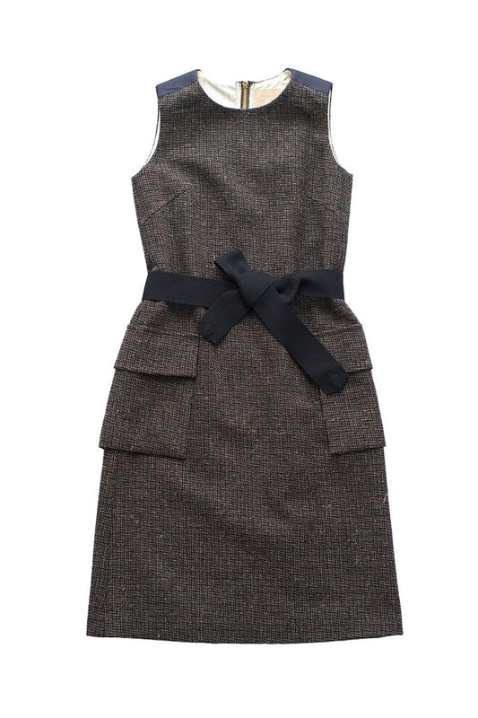 Nigel Cabourn woman - WOOL DRESS TWEED - GREY