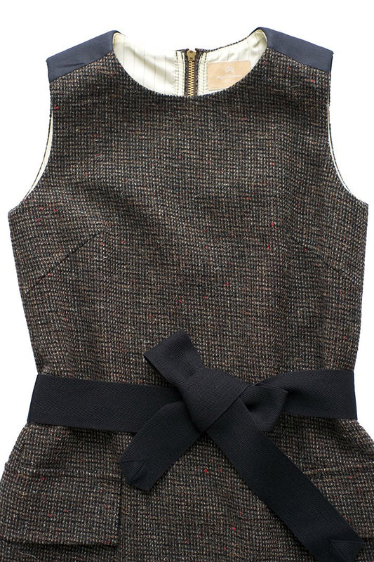 Nigel Cabourn woman - WOOL DRESS TWEED - GREY