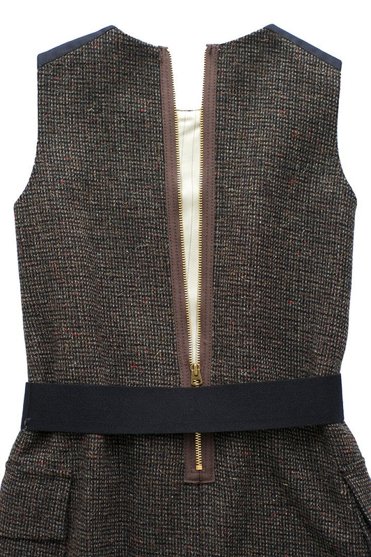 Nigel Cabourn woman - WOOL DRESS TWEED - GREY