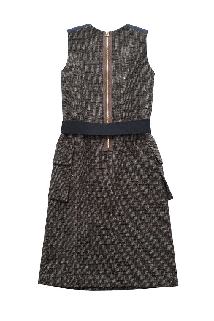 Nigel Cabourn woman - WOOL DRESS TWEED - GREY