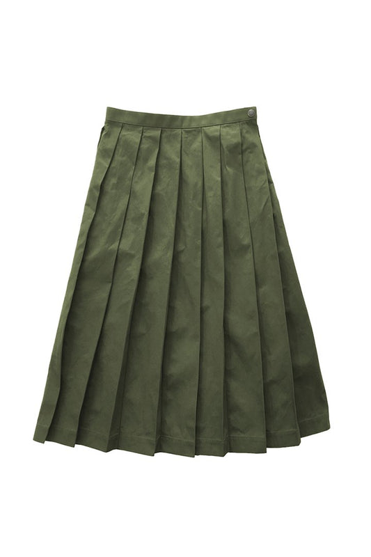 Nigel Cabourn woman - KILT SKIRT - OLIVE