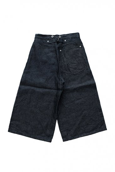 Nigel Cabourn woman - 4 POCKET CROPPED JEAN - LINEN DENIM - NAVY