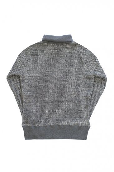 Nigel Cabourn woman - TURTLENECK SHIRT- BIG WAFFLE - GRAY