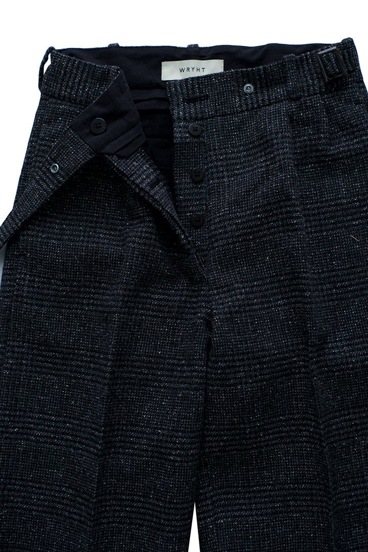 WRYHT - ARTISAN SACK TROUSER - GLEN CHECK