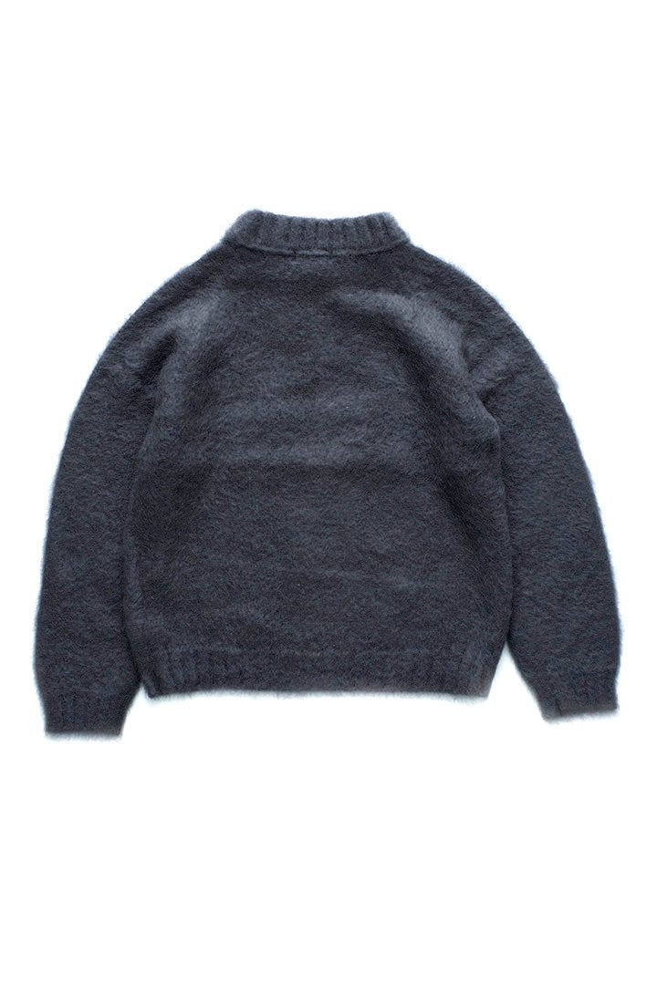 WRYHT - MOHAIR CREW NECK SWEATER - GRAPHITE