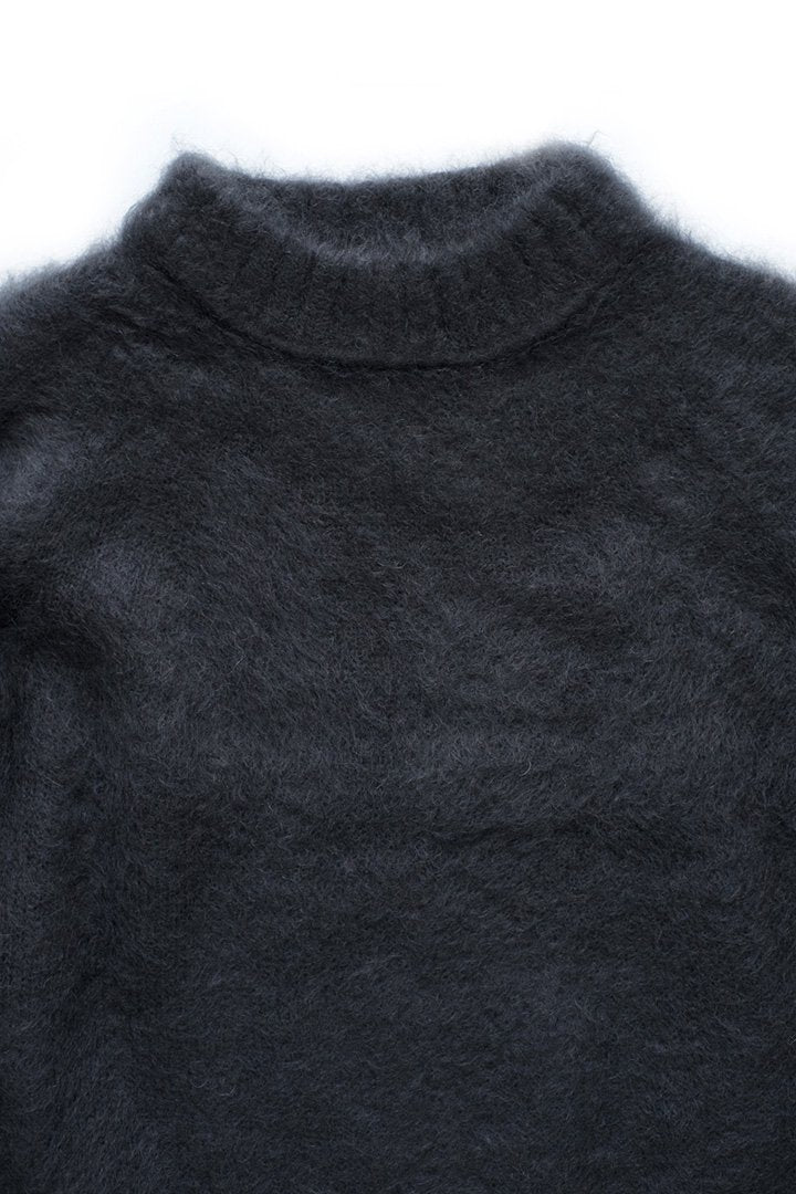 WRYHT - MOHAIR CREW NECK SWEATER - GRAPHITE