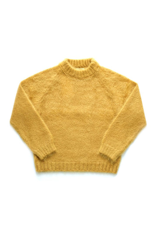 WRYHT - MOHAIR CREW NECK SWEATER - MANDARINE