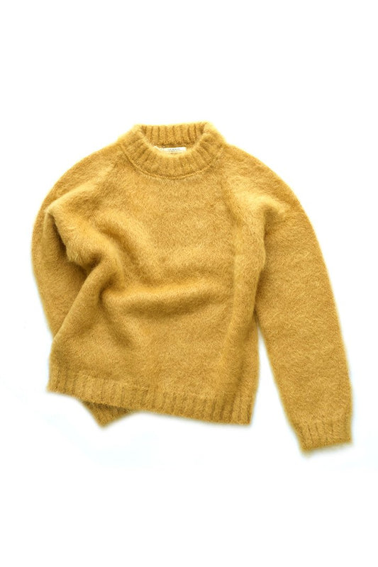 WRYHT - MOHAIR CREW NECK SWEATER - MANDARINE