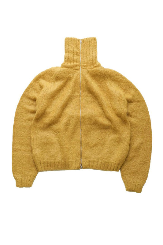 WRYHT - MOHAIR ZIP TURTLE NECK SWEATER - MANDARINE