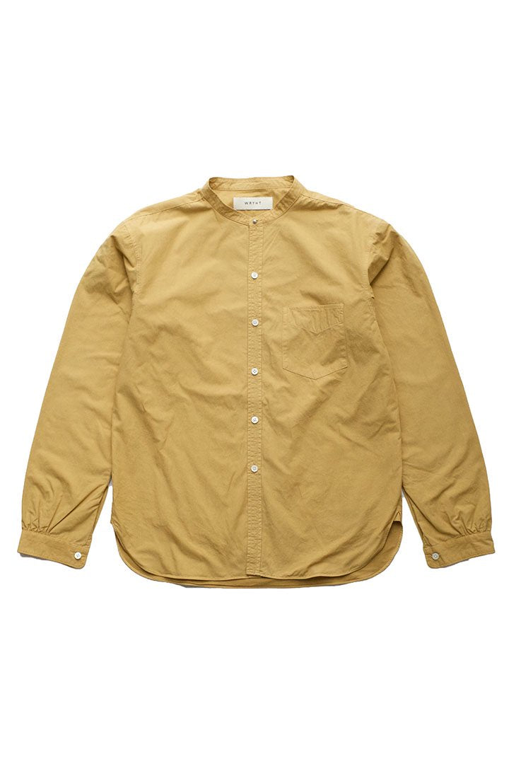 WRYHT- STUD BUTTON BAND COLLAR SHIRTS - MANDARINE