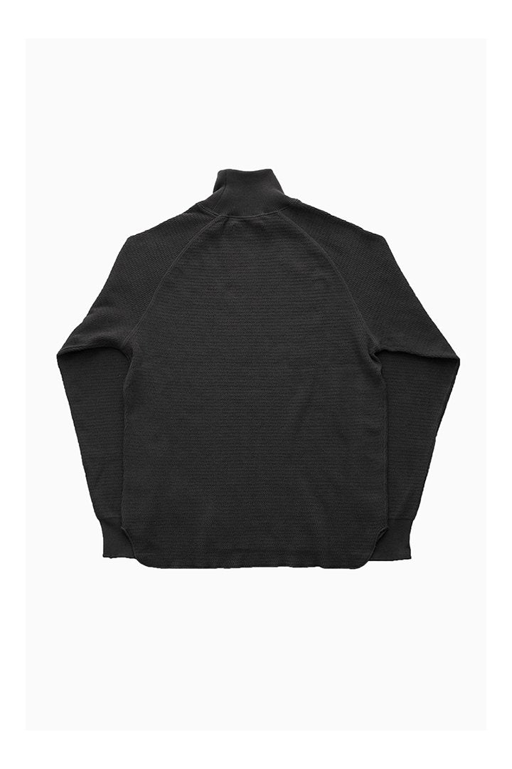 WRYHT - HONEYCOMB WUFFLE MOCK NECK SHIRTS - GRAPHITE