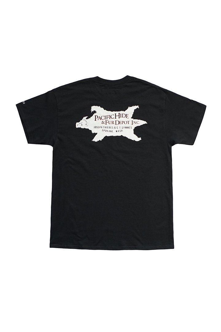 BILLBOARD - PRINT T-SHIRTS "FUR DEPOT" - BLACK