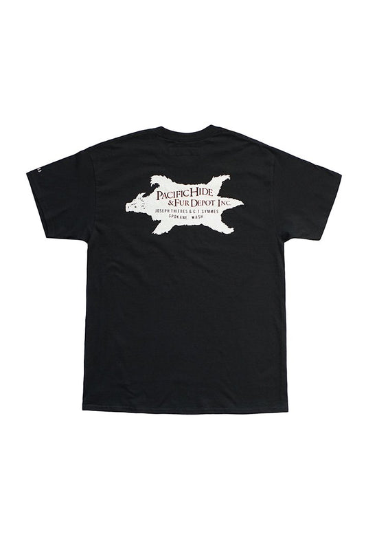 BILLBOARD - PRINT T-SHIRTS "FUR DEPOT" - BLACK