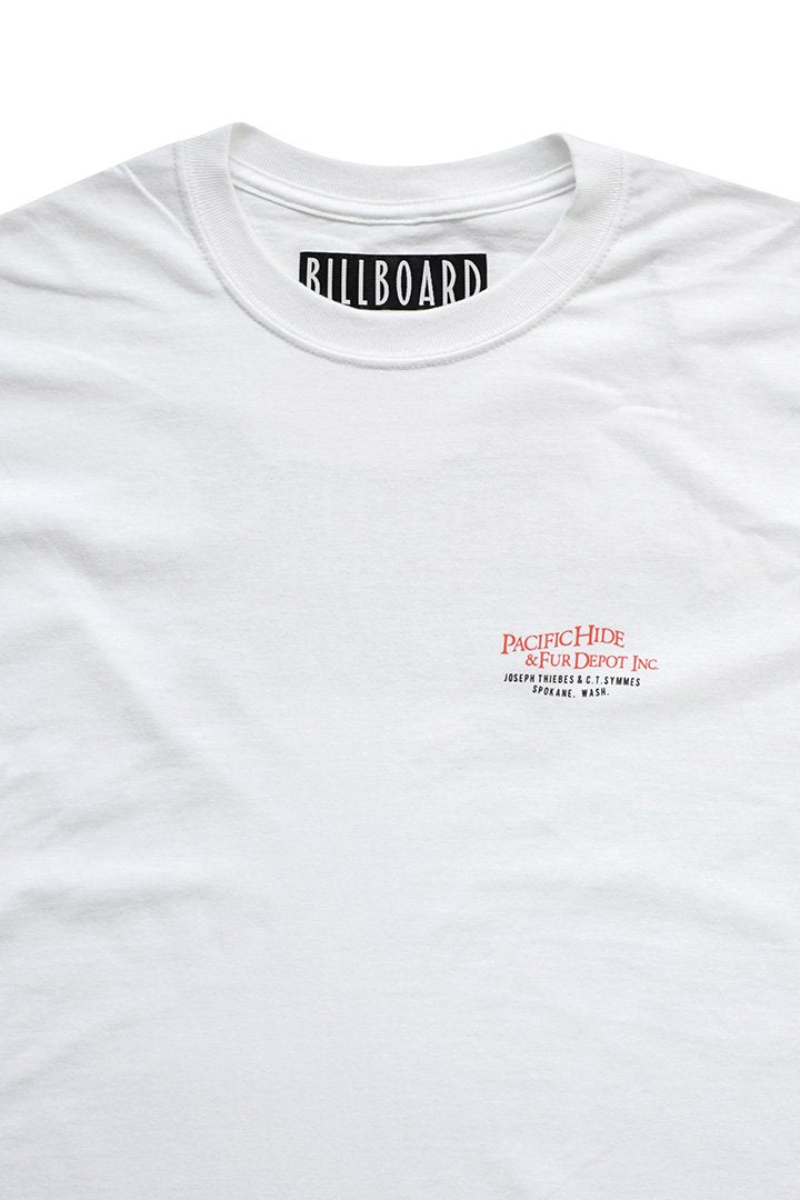 BILLBOARD - PRINT T-SHIRTS "FUR DEPOT" - WHITE