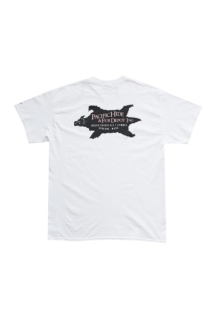 BILLBOARD - PRINT T-SHIRTS "FUR DEPOT" - WHITE