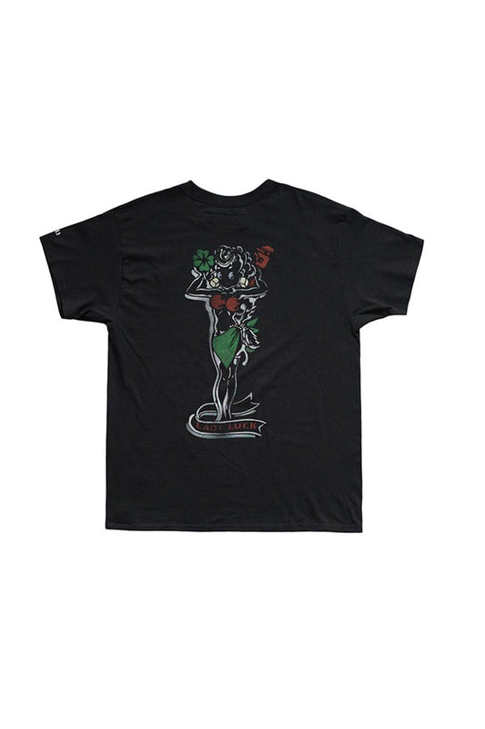 BILLBOARD - PRINT T-SHIRTS "LADY LUCK" - BLACK